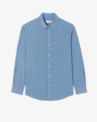 체크 시어서커 셔츠