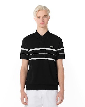 CHEST 스트라이프 오픈카라 폴로