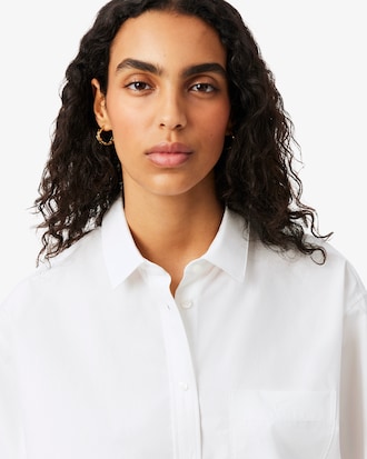 오버핏 클래식 포플린 셔츠