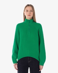 3D 하프짚업 스웨터