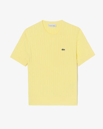 케이블 반팔 크루넥