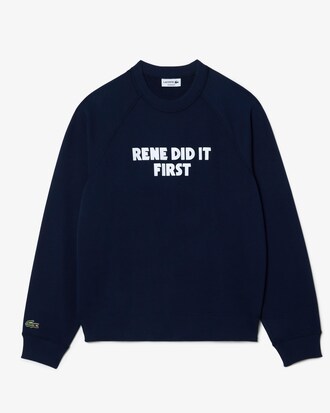 라코스테 메시지 크루넥 라글란 스웻셔츠