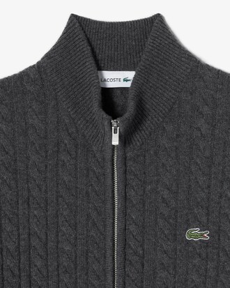 케이블 집업 가디건