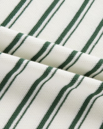 멀티 스트라이프 부클 믹스 반팔 스웨터 폴로 셔츠