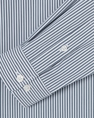 포플린 저지 스트라이프 셔츠