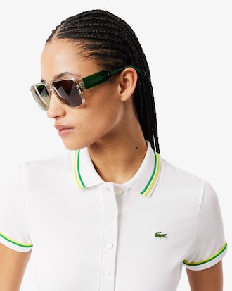 컬러티핑 슬림핏 저지 폴로셔츠