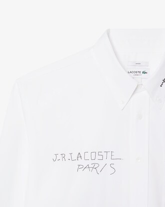 루즈핏 코튼 그래픽 셔츠