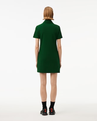 버튼업 더블페이스 피케 폴로 드레스