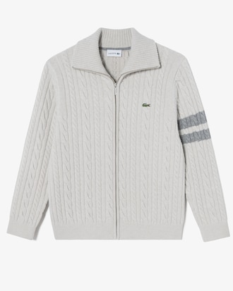 케이블 집업 가디건