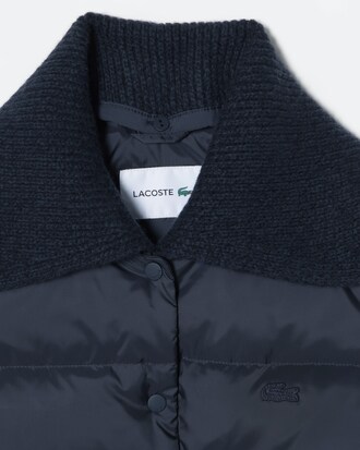 니트소매 경량 다운