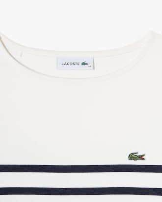 보트넥 마린 스트라이프 드레스