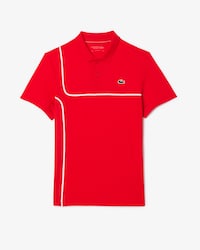 테니스 라인 포인트 반팔 폴로