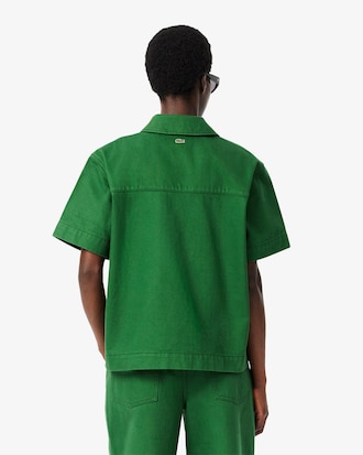 컬러데님 폴로형 셔츠