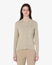 케이블 긴팔 가디건