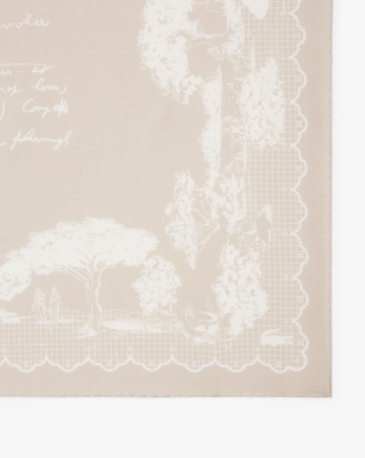 유니섹스 테니스 그래픽 실크 스카프