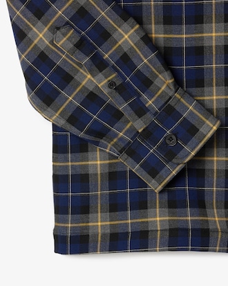 투 포켓 체크 오버셔츠