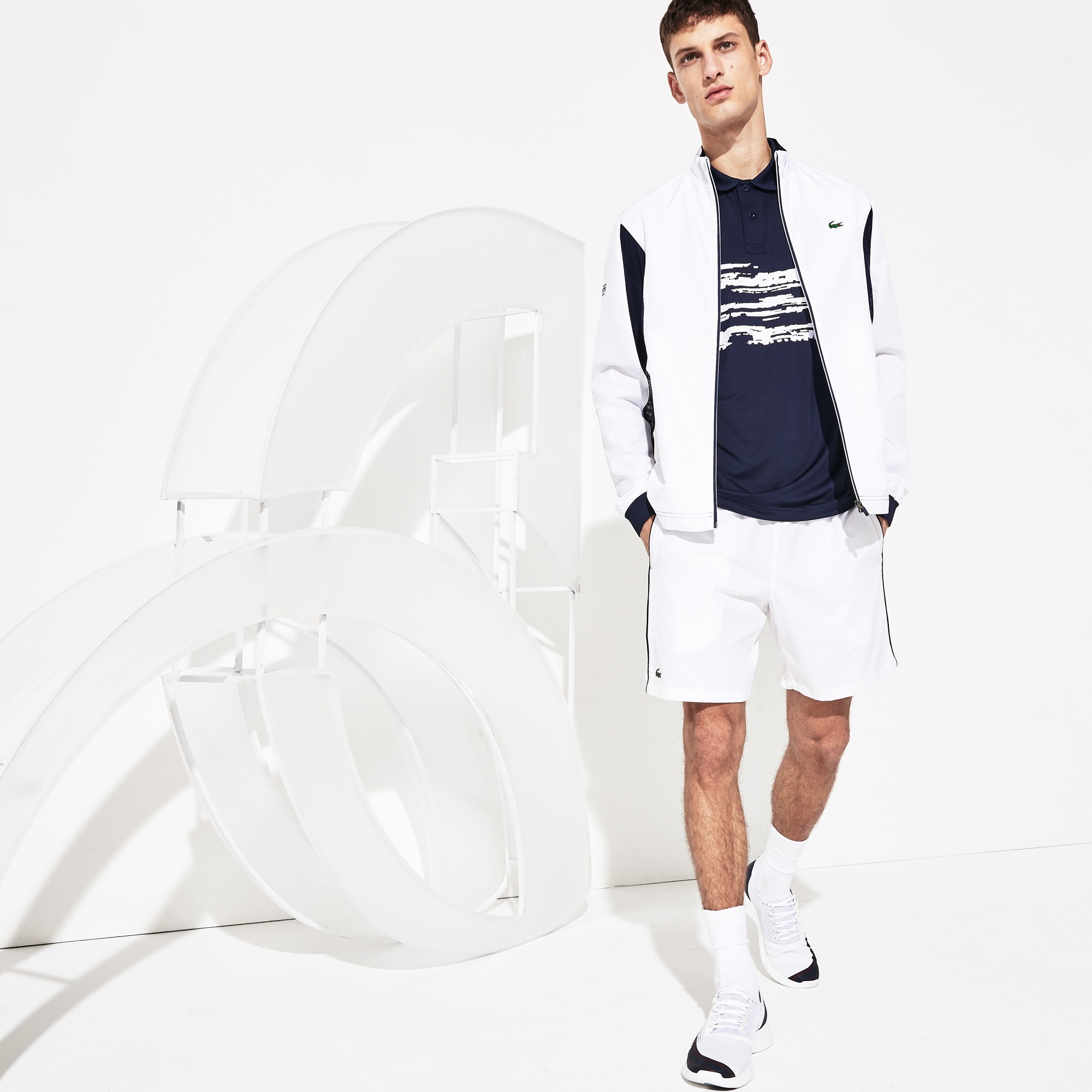 (남성) Lacoste SPORT x Novak Djokovic 온코트 기본 쇼츠 | LACOSTE