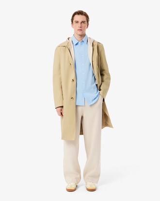 슬림핏 저지 솔리드 셔츠