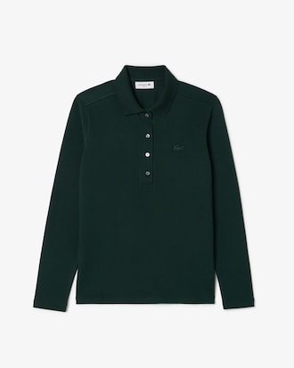 슬림핏 긴팔 폴로셔츠