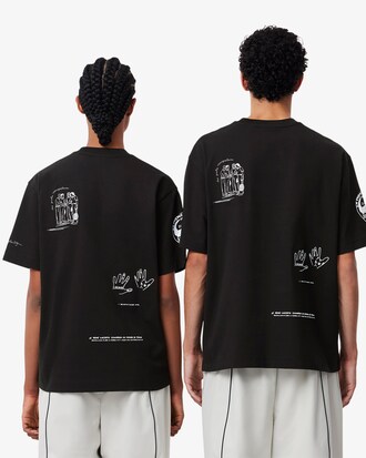 루즈핏 PARIS 그래픽 티셔츠