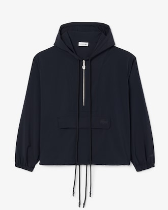 울혼방 후드 하프집업 점퍼