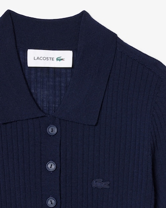 파인 메리노울 스웨터 폴로 셔츠