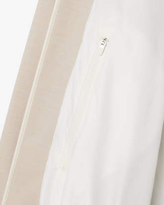 유니섹스 라미네이티드 후드 집업 재킷