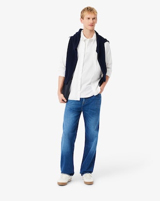 크록 시그니처 루즈핏 반팔 폴로 셔츠