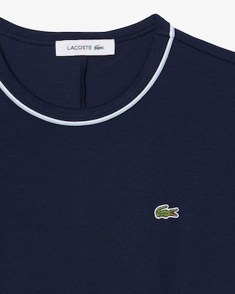 파이핑 디테일 티셔츠 드레스