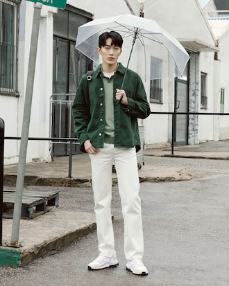 데님 아우터 셔츠