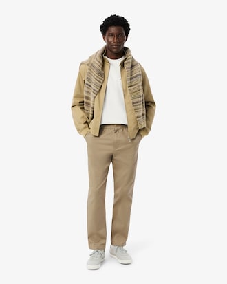 코튼 스트레치 레귤러핏 밴딩 팬츠