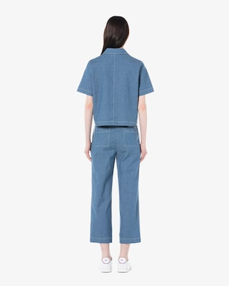 린넨혼방 크롭 팬츠