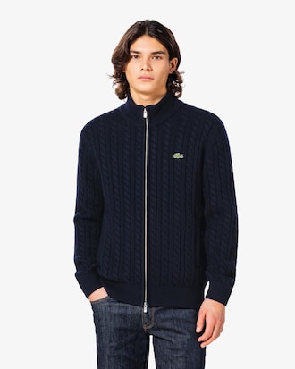 케이블 집업 가디건