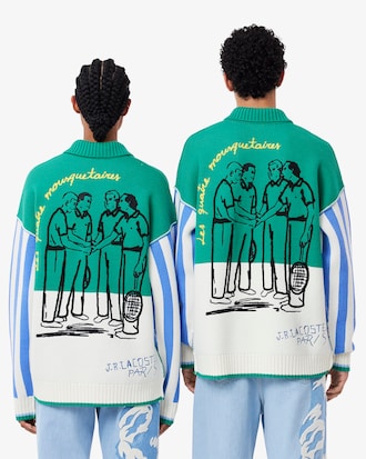 메리노울 La chemise Lacoste 오버사이즈 스웨터