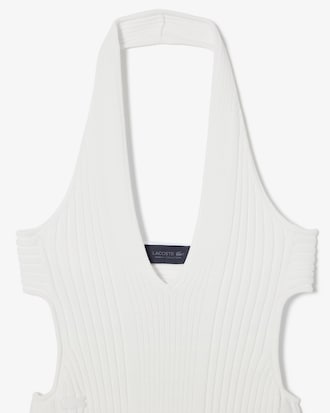 롱 리브드 슬리브리스 백리스 드레스