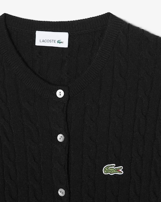 여아 울 케이블 가디건