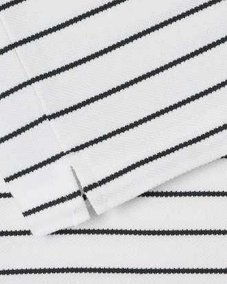 핀 스트라이프 피케 티셔츠