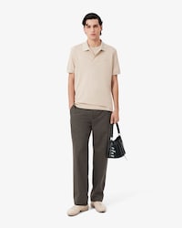 남성 울 블렌드 핀턱 테일러드 팬츠