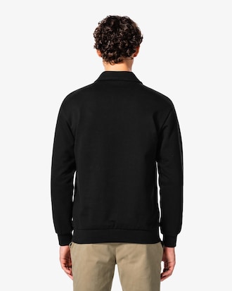 베이직 반집업 스웻셔츠