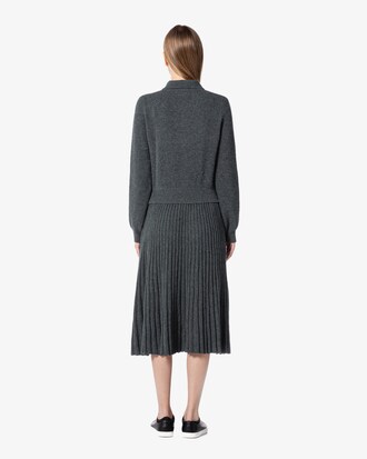 핏앤플레어 스웨터 드레스