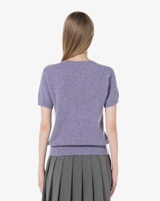 알파카 울 반팔 스웨터