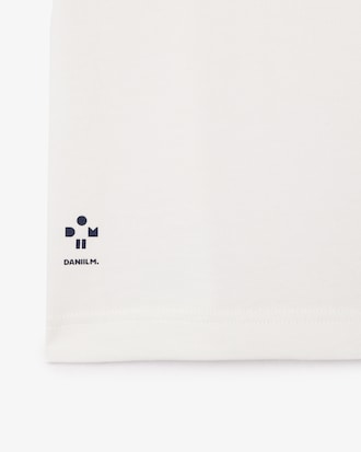 테니스 세로 블록 반팔 티셔츠