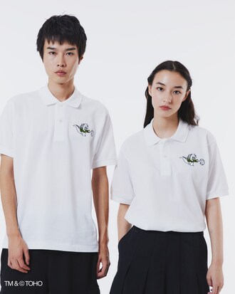 라코스테 X 고질라 클래식 핏 폴로 셔츠