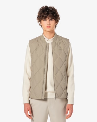 다이아 퀼팅 다운 베스트