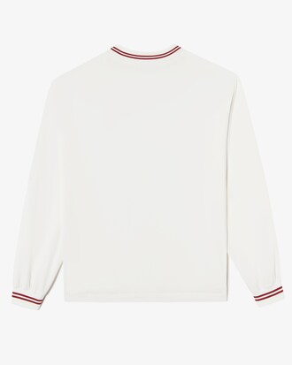 우븐 브이넥 스웻셔츠