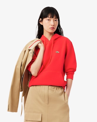 더블페이스 피케 후드 스웻셔츠