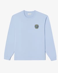 뱃지 매치 긴팔 티셔츠