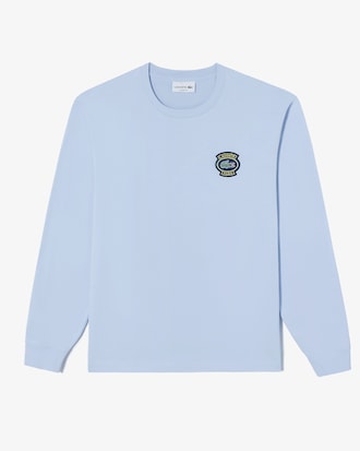 뱃지 매치 긴팔 티셔츠