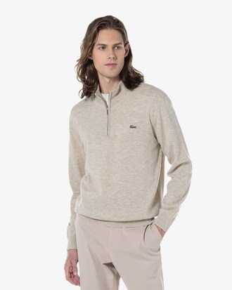 베이직 반집업 풀오버