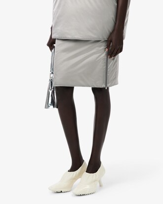 태피터 패디드 펜슬 스커트